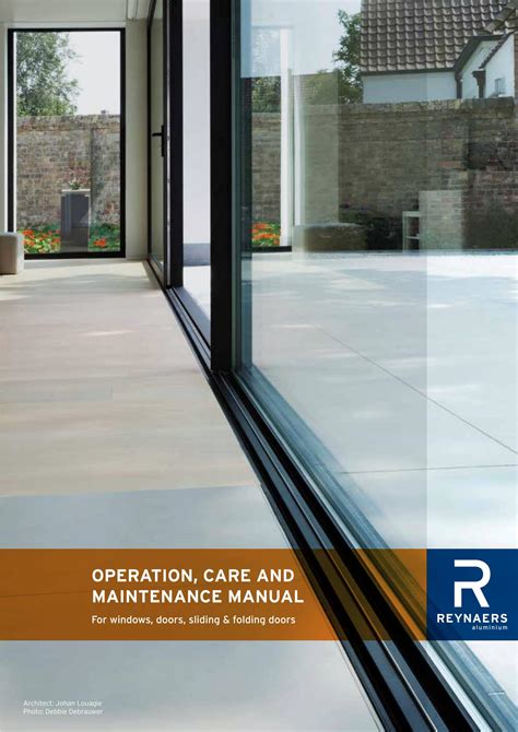 Operation Care Maintenance Manual By Reynaers Aluminium Issuu