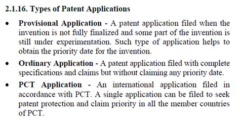 Explain The Different Types Of Patent Applications Vtu Updates