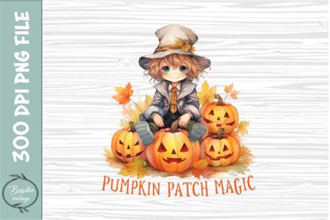 Pumpkin Patch Magic Graphic By Basilio Vintage Creative Fabrica