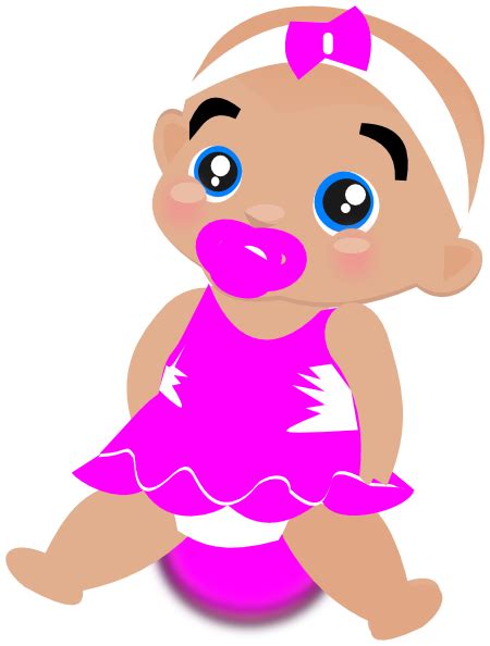 baby shower clipart: Baby clip art girl