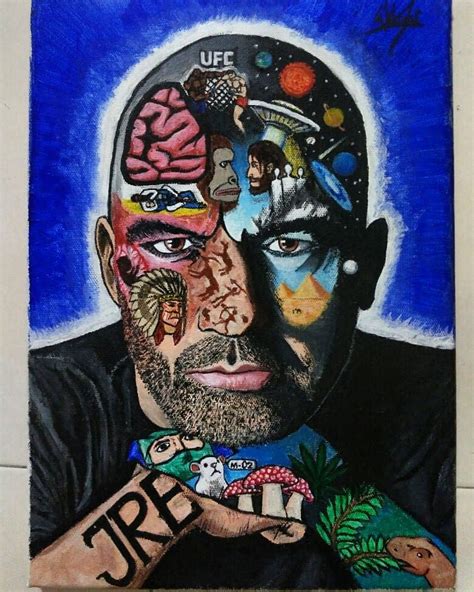 The Joe Rogan Experience Artwork Done With Acrylic This Artwork Is