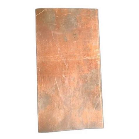 Metallic Brown Rectangular Copper Plate For Industrial Thickness 5mm