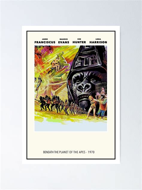 "Beneath the Planet of the Apes" Poster for Sale by nincompoop-art ...