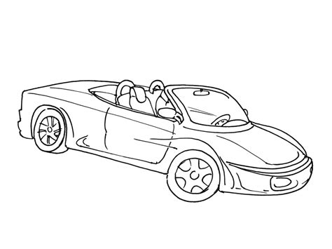 Coloriage Voiture Automobile Transport Dessin Colorier