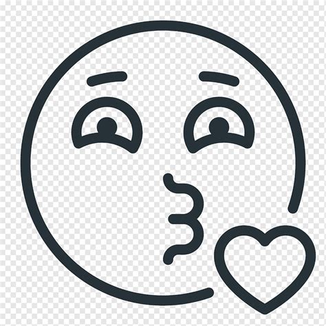 Emoji rosto beijo smiley ícone Smileys png PNGWing