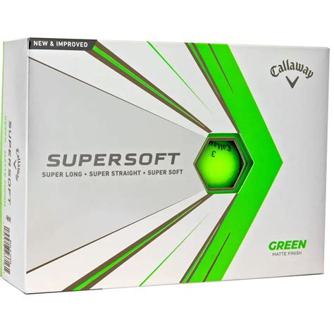 Callaway Golf 2021 Supersoft Green Golf Balls Golfballs