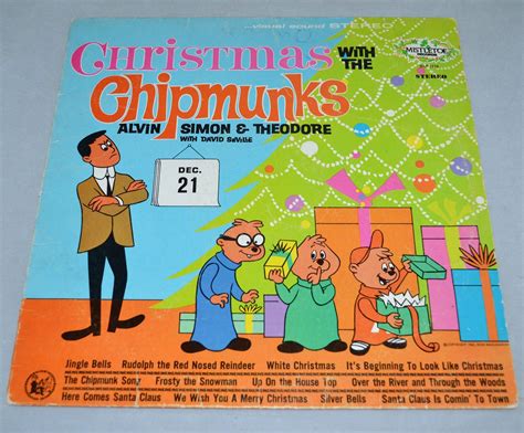 1962 Christmas with the Chipmunks LP Record from kitschandcouture on ...