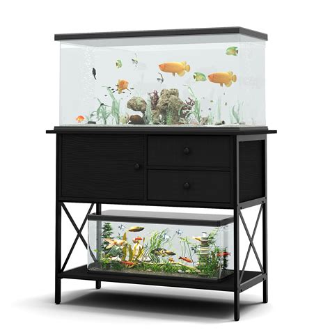 Review Of Scariu Gallon Fish Tank Stand Double Bird Cage