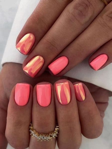 45 Coral Nail Designs You’ll Want To Try This Season In 2024 Coral Nails With Design Coral