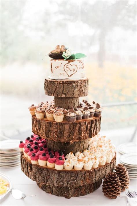 25 Amazing Rustic Wedding Cupcake And Stands 🧁