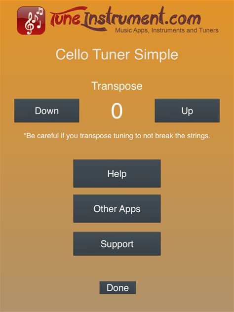 Cello Tuner Simple - App voor iPhone, iPad en iPod touch - AppWereld