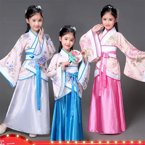 traditional Ancient chinese folk dance costumes hanfu clothing dress ...