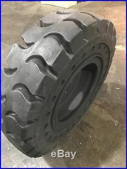 SOLID SKID STEER TIRES 825-16 AND WHEELS LA 12-16.5 SKID STEER TIRES 12x16.5