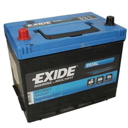 Mπαταρία EXIDE 12V 80Ah 510A DUAL ΕR350 autobeat gr