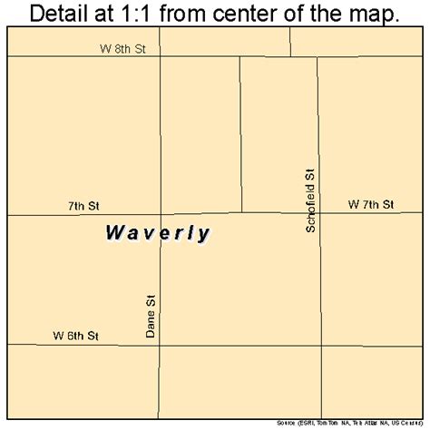 Waverly Kansas Street Map 2076050