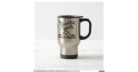 Personalized Hockey Coach Gifts with Name and Year Stainless Steel ...