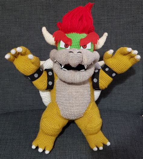 Bowser Super Mario Crochet Pattern Mario Crochet Crochet Super