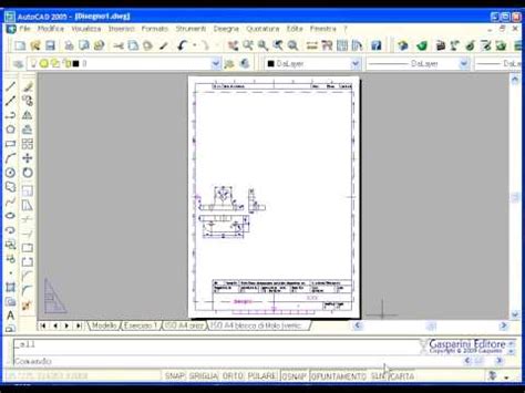 Corso Di AutoCAD Base ECDL CAD La Messa In Tavola Di Un Disegno