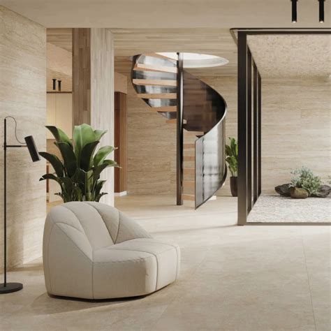 Tau Porcelanato Travertino Almond Mate 60X120 Elephant