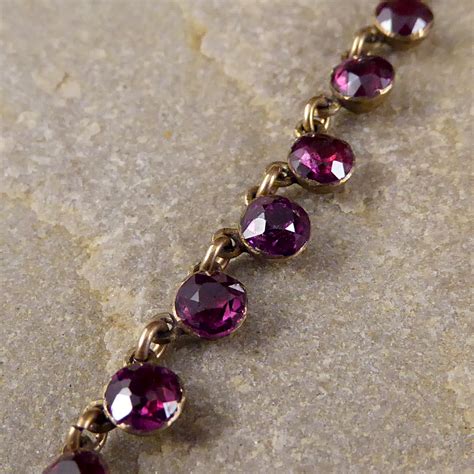 Victorian Garnet Gold Necklace — Jewellery Discovery