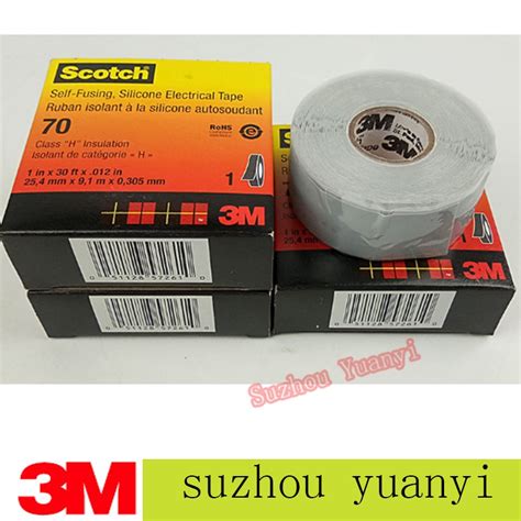 3M 70 Scotch Self Fusing Silicone Rubber Electrical Tape 25 4mm X 9 1m