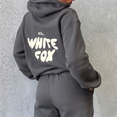 White Fox Offstage Hoodie Shadow In 2024 Fox Hoodie White Fox White