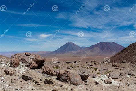 Volcano Licancabur On Chile And Bolivia Border Stock Image Image Of