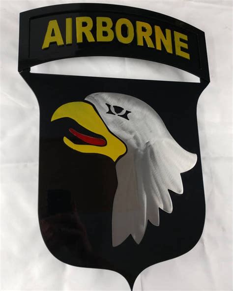 101rst Airborne Infantry Metal Patch Fastlane Metalworx