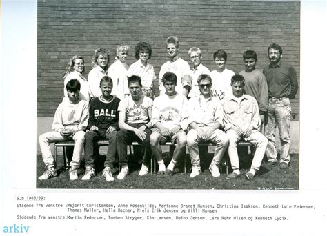 arkiv dk Rørbæk Skole skolefoto 1989