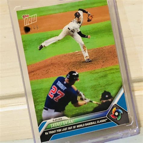 Yahooオークション スペシャル 49枚限定 大谷翔平topps Now カード