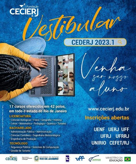 Vestibular Cederj Inscri Es Abertas Universidade Estadual Do