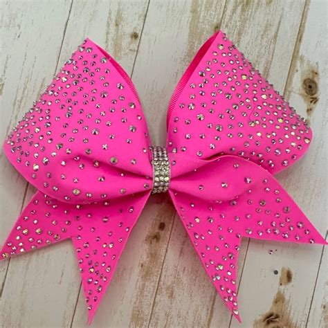 Hot Pink Cheer Bow Etsy