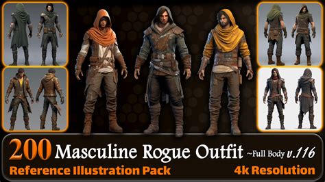 ArtStation - 200 Masculine Rogue Outfit Reference Pack | 4K | v.116 ...