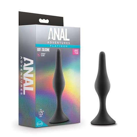 Anal Adventures Beginner Plug Large Black Blush Satisfaction