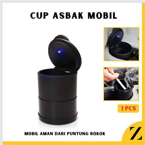 Jual Car Ashtray Cup Asbak Mobil Tempat Abu Rokok Lampu LED Shopee