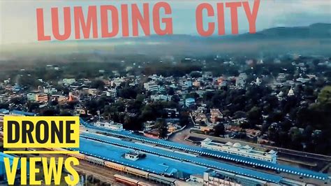 Lumding City From Sky Drone Shoots Lumding View Lumding City From