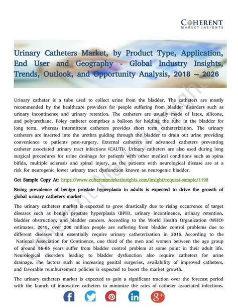 Ppt Urinary Catheters Market Global Industry Insights Trends