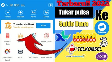 CARA TUKAR PULSA JADI SALDO DANA TERBARU 2022 CONVERT PULSA KE DANA