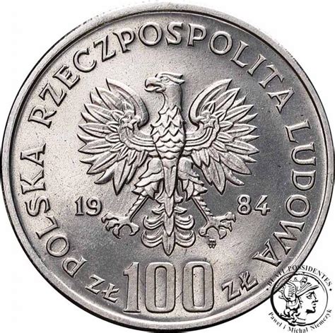 Polska PRÓBA NIKIEL 100 złotych 40 lat PRL st 1 archiwum niemczyk pl