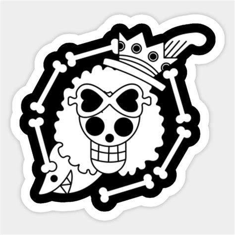 Brook Jolly Roger 3 One Piece Sticker Teepublic