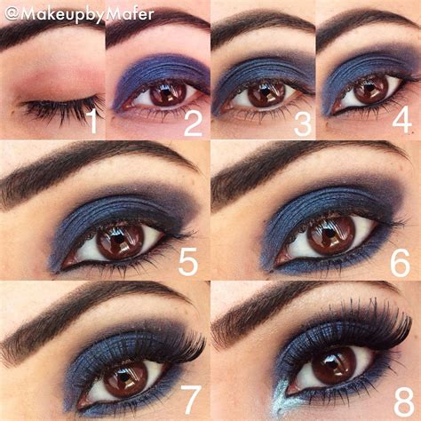 Azul Marino Como Aplicar Sombras Maquillaje De Ojos Maquillaje