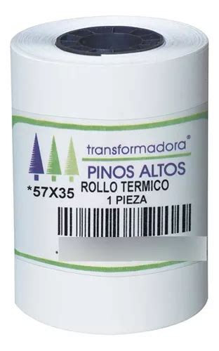 Rollo De Papel Termico Pinos Altos Rt5735 57mmx35m C 300pzs Envío gratis