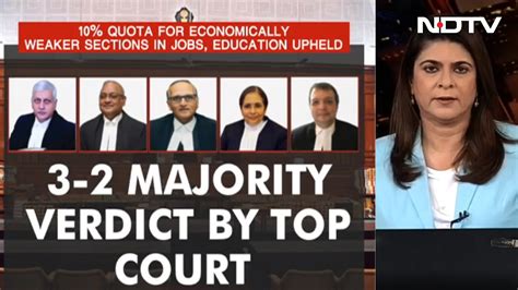 Supreme Court Upholds 10 Quota For Poor Ews Other Top Stories The News Youtube