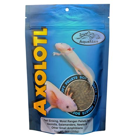 Invert Aquatics Soft Pellets For Hyz01 Axolotls Moist Sinking Diet