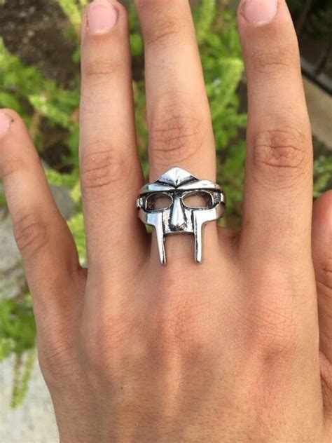 Mf Doom Ring Denmark Ssdlv ドゥームマスクグラディエータースタイルリングメタルシルバーステンレス