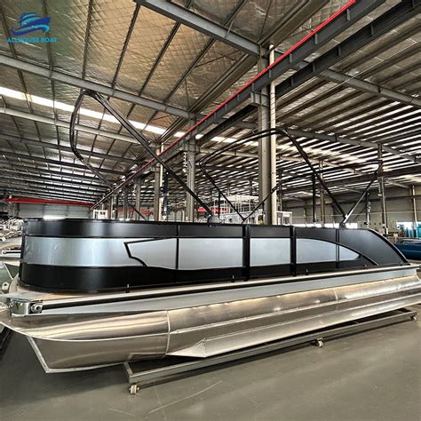 Allhouse Aluminum Alloy Pontoon Commercial Fishing Luxury Passenger