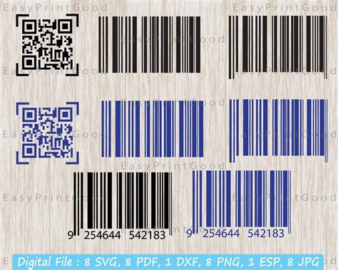 Barcode Svg Bar Code Svg Barcode Clipart Shopping Svg Etsy