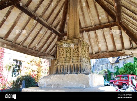 The 14th Century Market Cross Castle Combe Wiltshire England United