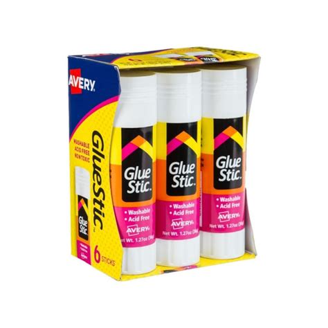 Pack Of 6 Avery Washable Glue Sticks Simplexdeals