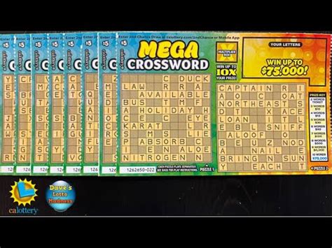 Winners K Prize Mega Crossword Scratchers Scratchcards Lotto